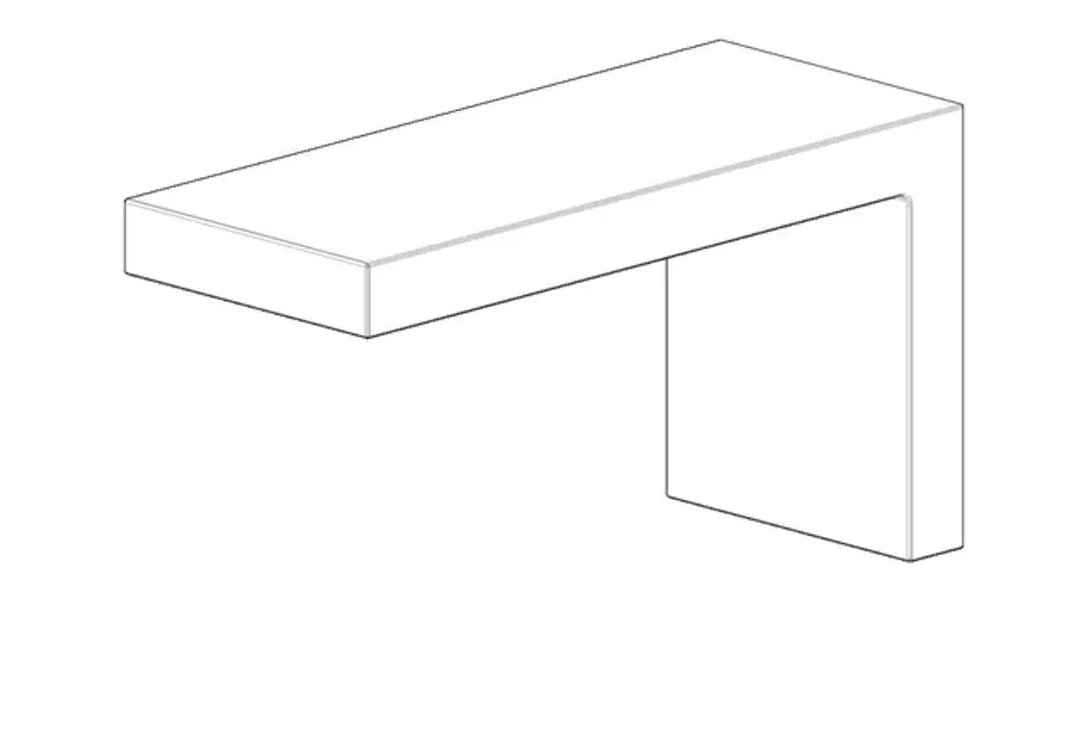 DORNBRACHT Halter für Ablage ERSATZTEILE 081798502 45 x 60 x 110 mm Platin gebürstet, 081798502-06 Galeriebild 1